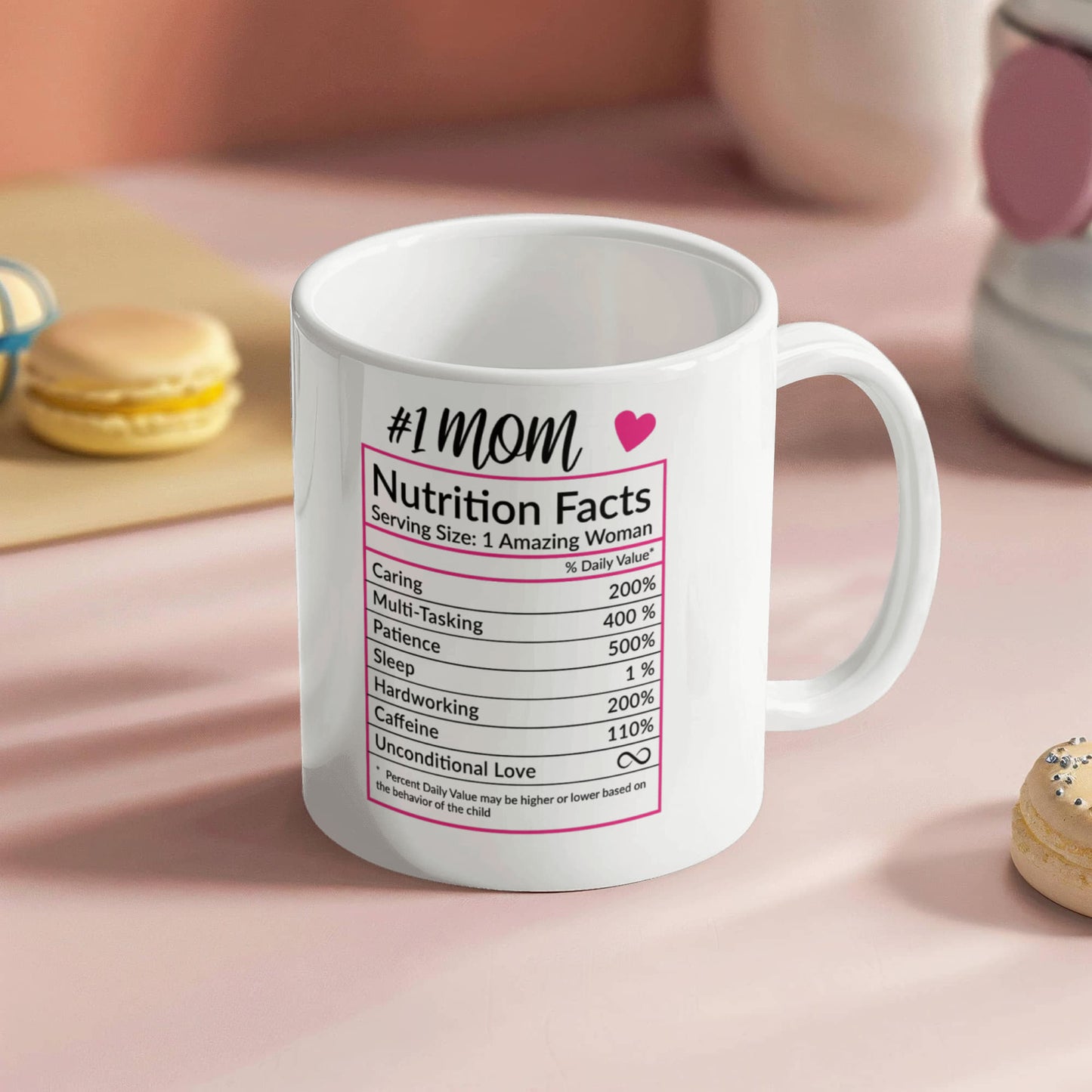 # 1 Mom | White Ceramic Mug