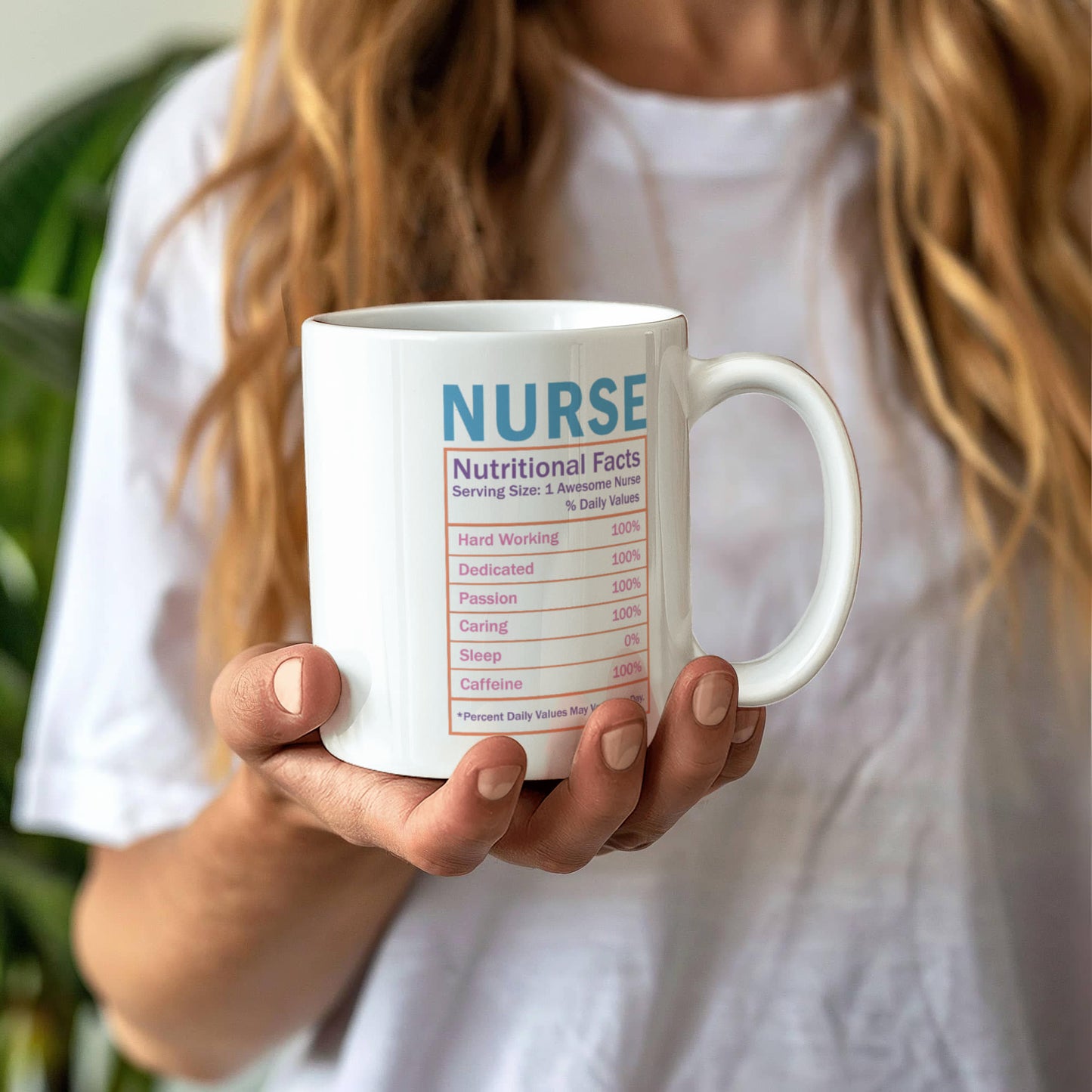 Nurse Nutritional Facts Mug – Funny Gift for Nurses, RN, LPN, or Nursing Students