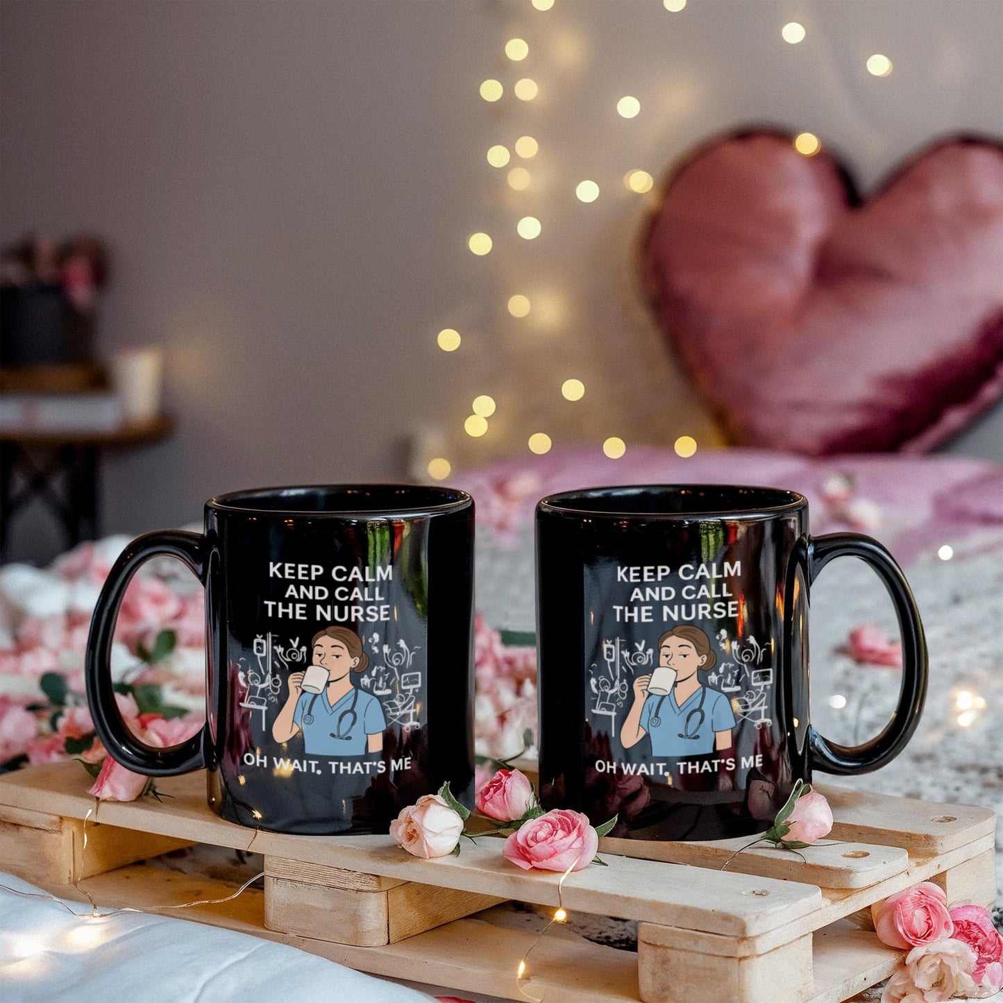 Keep Calm and Call the Nurse – Funny Nurse Coffee Mug | Nursing Humor Gift | 11oz & 15oz Ceramic Cup